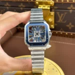 Super Clone Cartier Santos Large Skeleton WHSA0026 39mm — bracelet detail