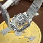 Super Clone Cartier Santos Large Skeleton WHSA0028 39mm — clasp and links
