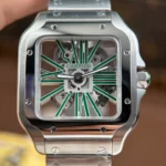 Super Clone Cartier Santos Large Skeleton WHSA0028 39mm — case and bezel