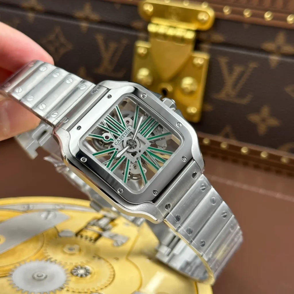 Super Clone Cartier Santos Large Skeleton WHSA0028 39mm — bracelet detail