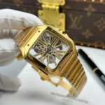 Super Clone Cartier Santos Large Skeleton WHSA0042 — side profile