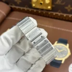 Super Clone Cartier Santos Large Skeleton WHSA0015 39mm — movement / caseback view