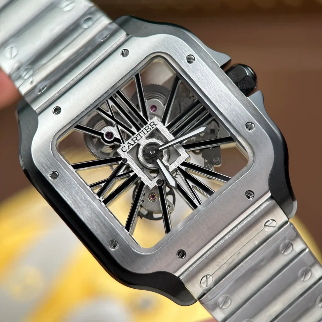 Super Clone Cartier Santos de Cartier Large WHSA0027 – — side profile