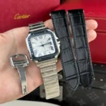 Super Clone Cartier Santos de Cartier Large WSSA0047 39.8mm – — dial close-up