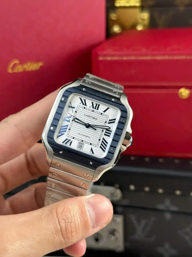 Super Clone Cartier Santos de Cartier Large WSSA0047 39.8mm – — clasp and links
