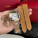 Super Clone Cartier Santos de Cartier WGSA0018 39.8mm – — dial close-up