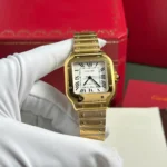 Super Clone Cartier Santos de Cartier WGSA0030 35.1mm – — case and bezel
