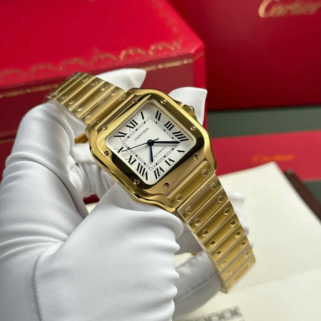 Super Clone Cartier Santos de Cartier WGSA0030 35.1mm – — bracelet detail