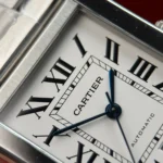 Super Clone Cartier Steel — movement / caseback view