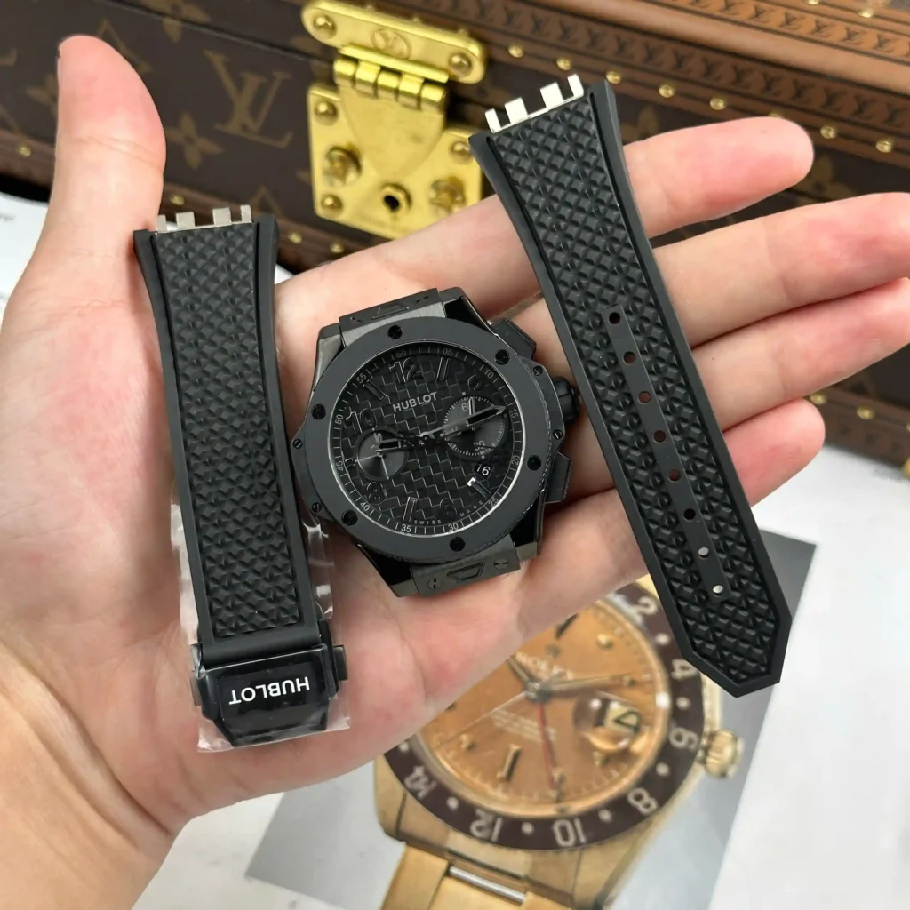 Super Clone Hublot Big Bang 20th Anniversary All Black 43mm 431.CI.1340.RX — dial close-up