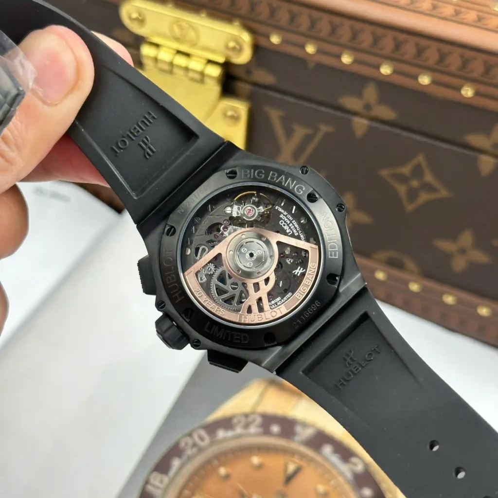 Super Clone Hublot Big Bang 20th Anniversary All Black 43mm 431.CI.1340.RX — view 9