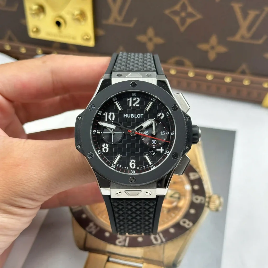Super Clone Hublot Big Bang 20th Anniversary Titanium Ceramic 43mm 431.NM.1337.RX — case and bezel