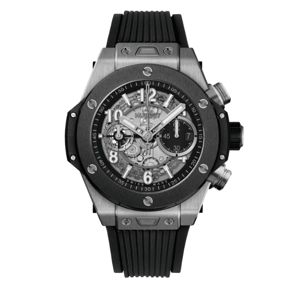 Super Clone Hublot Big Bang 42mm Rubber Strap Ceramic
