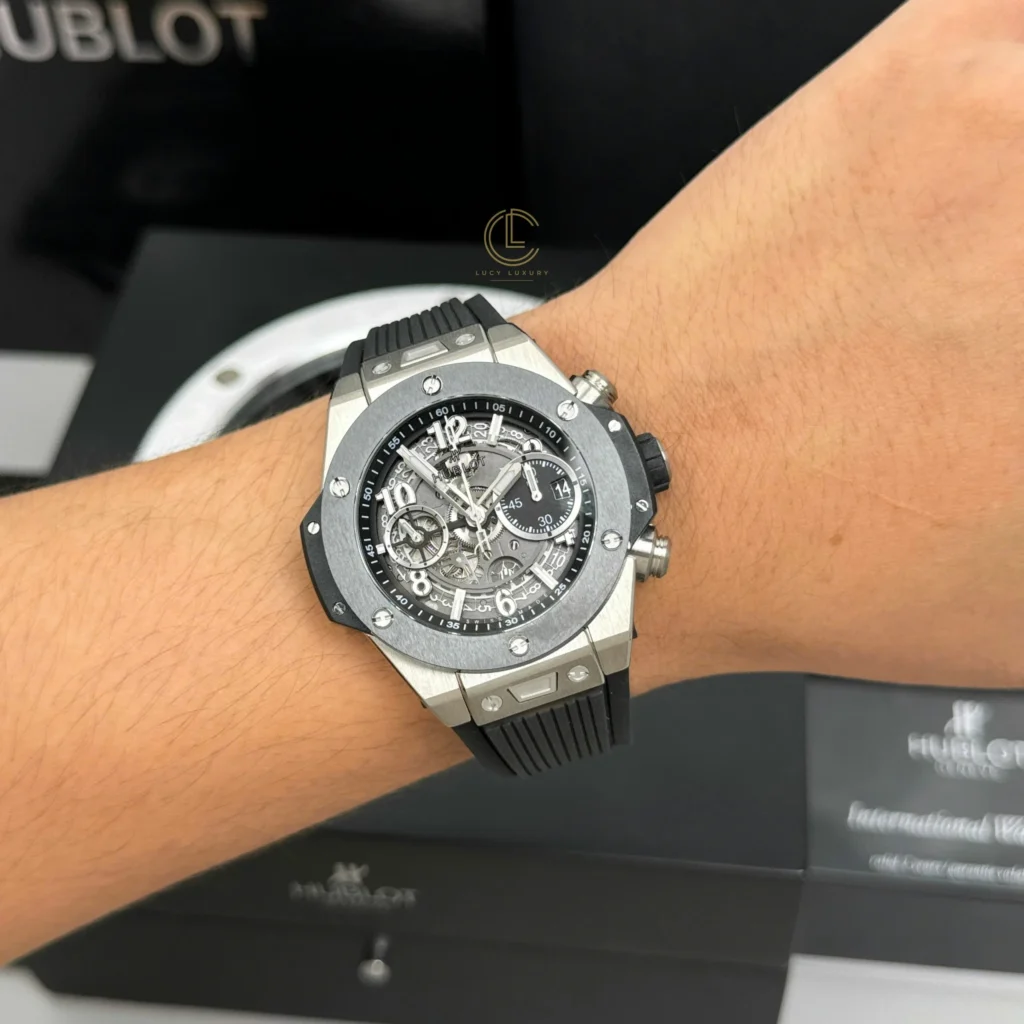 Super Clone Hublot Big Bang 42mm Rubber Strap Ceramic — case and bezel