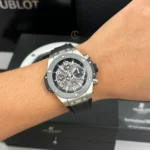 Super Clone Hublot Big Bang 42mm Rubber Strap Ceramic — case and bezel