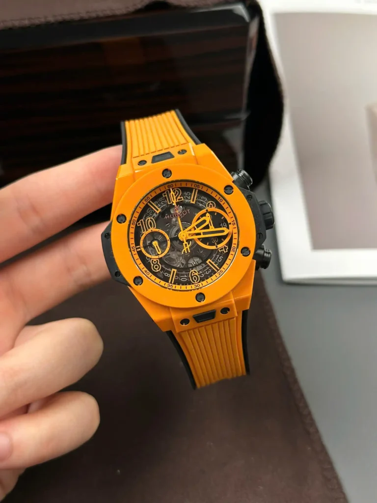 Super Clone Hublot Big Bang 42mm Rubber Strap Steel — case and bezel