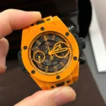 Super Clone Hublot Big Bang 42mm Rubber Strap Steel — bracelet detail