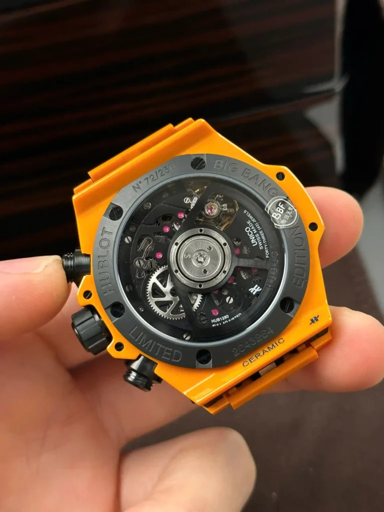 Super Clone Hublot Big Bang 42mm Rubber Strap Steel — clasp and links