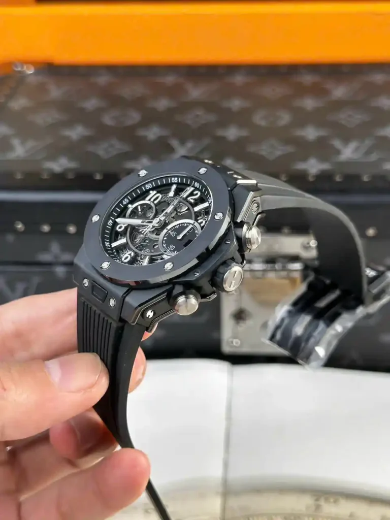 Super Clone Hublot Big Bang Unico Black Magic 441.CI.1171.RX 42mm — side profile