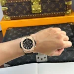Super Clone Hublot Big Bang 42mm Rubber Strap Gold — bracelet detail