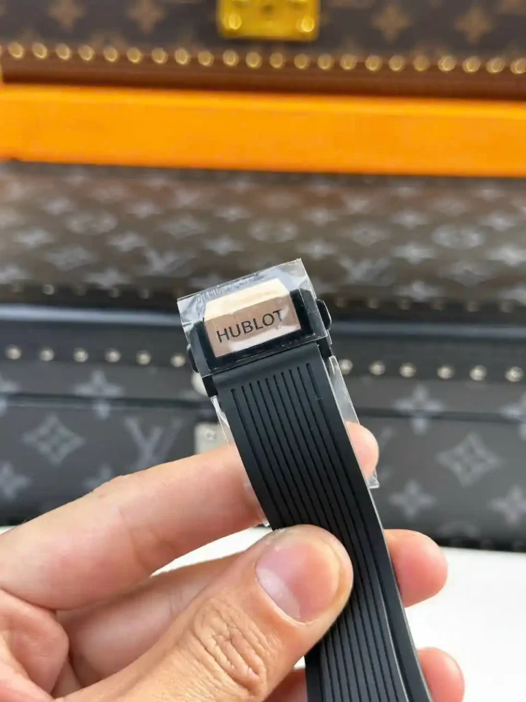 Super Clone Hublot Big Bang 42mm Rubber Strap Gold — view 9