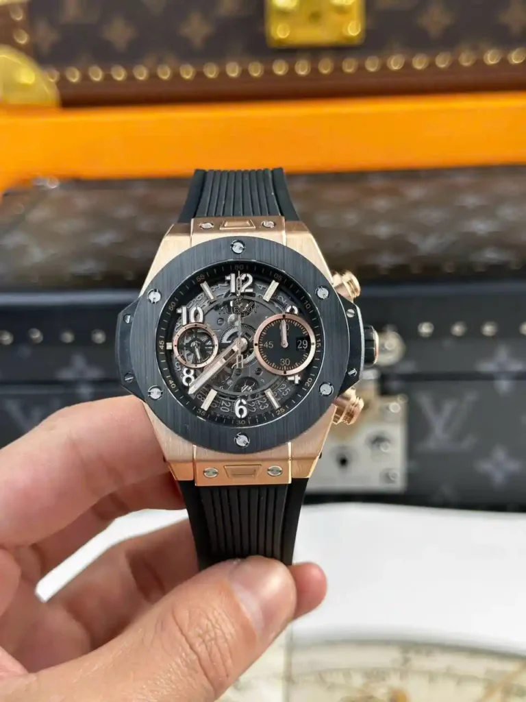 Super Clone Hublot Big Bang Unico King Gold Ceramic 421.OM.1180.RX 42mm — clasp and links