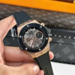 Super Clone Hublot Big Bang Unico King Gold Ceramic 421.OM.1180.RX 42mm — movement / caseback view