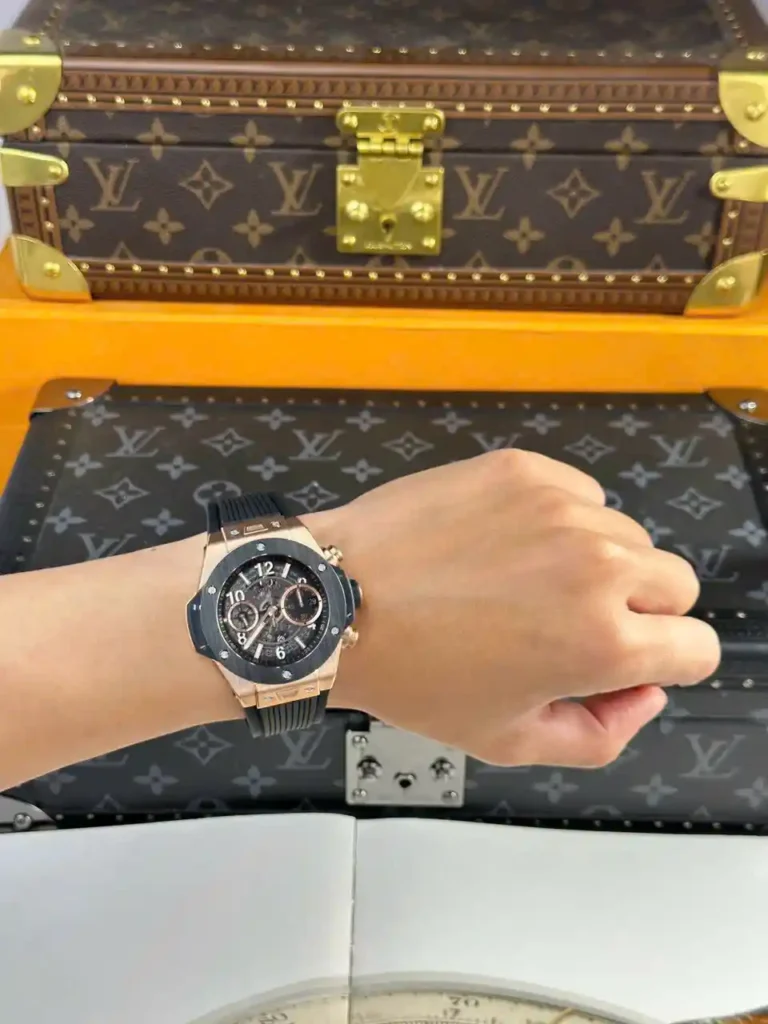 Super Clone Hublot Big Bang Unico King Gold Ceramic 421.OM.1180.RX 42mm — view 9