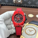 Super Clone Hublot Big Bang Unico Red Magic Flyback Chronograph 42mm – — dial close-up