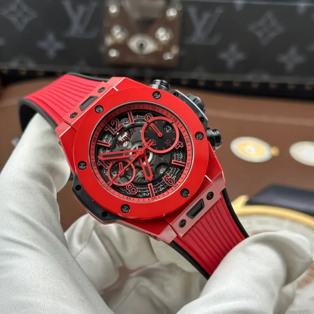 Super Clone Hublot Big Bang Unico Red Magic Flyback Chronograph 42mm – — case and bezel