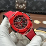 Super Clone Hublot Big Bang Unico Red Magic Flyback Chronograph 42mm – — case and bezel