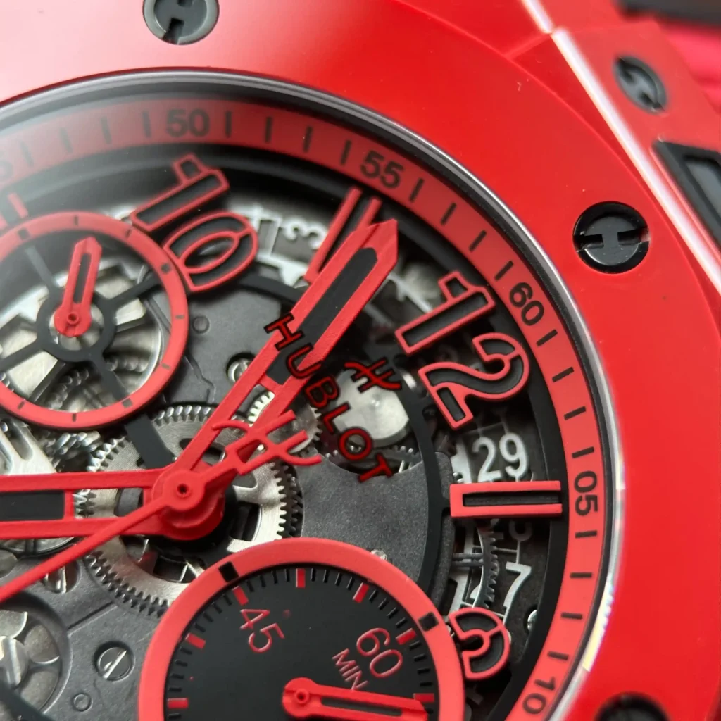 Super Clone Hublot Big Bang Unico Red Magic Flyback Chronograph 42mm – — clasp and links
