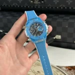 Super Clone Hublot Big Bang Unico Sky Blue 441.EX.5120.RX 42mm — case and bezel