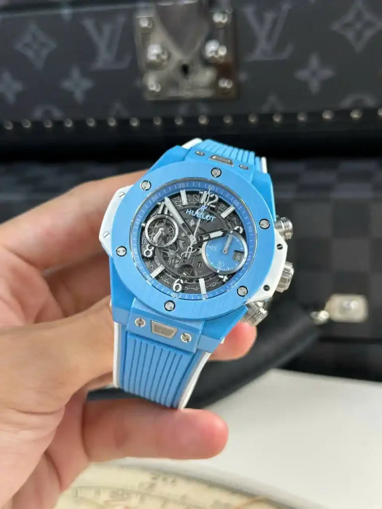 Super Clone Hublot Big Bang Unico Sky Blue 441.EX.5120.RX 42mm — bracelet detail