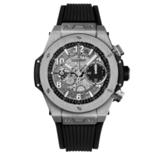 Super Clone Hublot Big Bang 42mm Rubber Strap Titanium