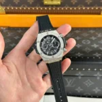 Super Clone Hublot Big Bang 42mm Rubber Strap Titanium — case and bezel