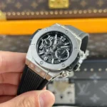 Super Clone Hublot Big Bang 42mm Rubber Strap Titanium — bracelet detail