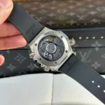 Super Clone Hublot Big Bang 42mm Rubber Strap Titanium — movement / caseback view