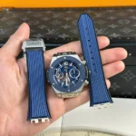 Super Clone Hublot Big Bang Unico Titanium Blue Ceramic 441.NL.5171.RX 42mm — dial close-up
