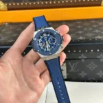 Super Clone Hublot Big Bang Unico Titanium Blue Ceramic 441.NL.5171.RX 42mm — case and bezel