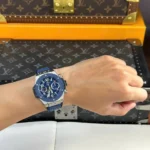 Super Clone Hublot Big Bang Unico Titanium Blue Ceramic 441.NL.5171.RX 42mm — movement / caseback view