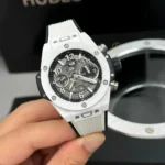 Super Clone Hublot Big Bang Unico White Ceramic 421.HX.1170.RX 44mm — dial close-up