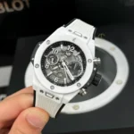 Super Clone Hublot Big Bang Unico White Ceramic 421.HX.1170.RX 44mm — case and bezel