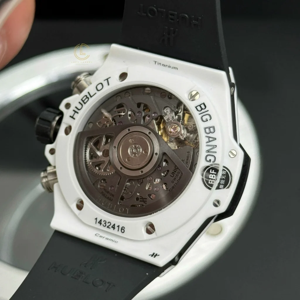 Super Clone Hublot Big Bang Unico White Ceramic 421.HX.1170.RX 44mm — clasp and links
