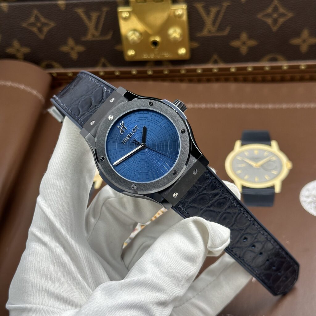 Super Clone Hublot Classic Fusion 42mm Leather Strap Ceramic — view 9