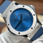 Super Clone Hublot Classic Fusion 42mm Leather Strap Titanium — bracelet detail