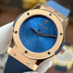 Super Clone Hublot Classic Fusion Boutique Pisa 1940 Edition Titanium King Gold 42mm — case and bezel