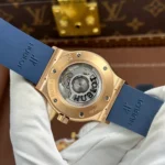 Super Clone Hublot Classic Fusion Boutique Pisa 1940 Edition Titanium King Gold 42mm — movement / caseback view