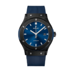Super Clone Hublot Classic Fusion Ceramic 42mm Blue Dial JJZ Base