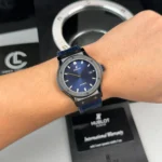 Super Clone Hublot Classic Fusion Ceramic 42mm Blue Dial JJZ Base — bracelet detail